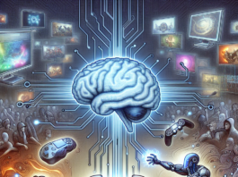 A person playing video games on a PC. 
