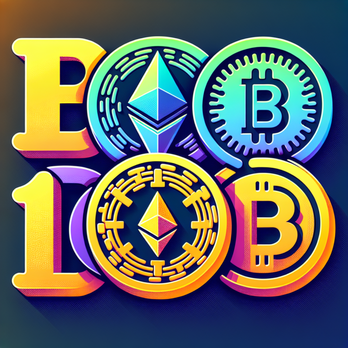 A pile of coins with the Ethereum logo.
