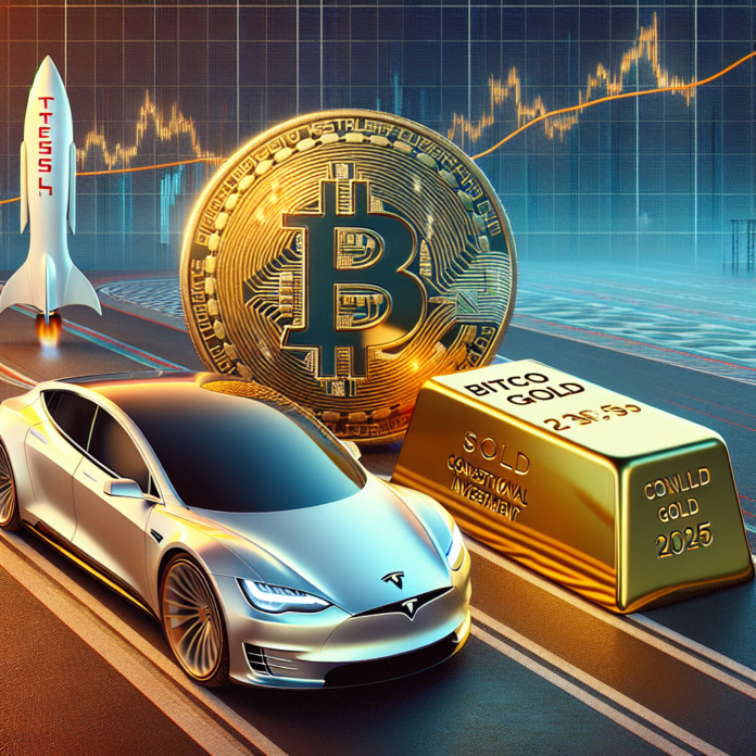 Tesla vs. Bitcoin vs. Gold: Which Is the Best Investment for 2025? - CryptoTicker.io - Bitcoin Price, Ethereum Price & Crypto News