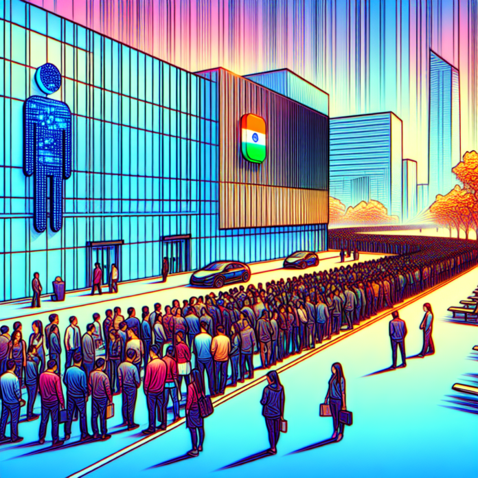 Viral video shows queues outside Tencent HQ in China for free AI agents, sparks debate on India’s AI push | Trending - Hindustan Times